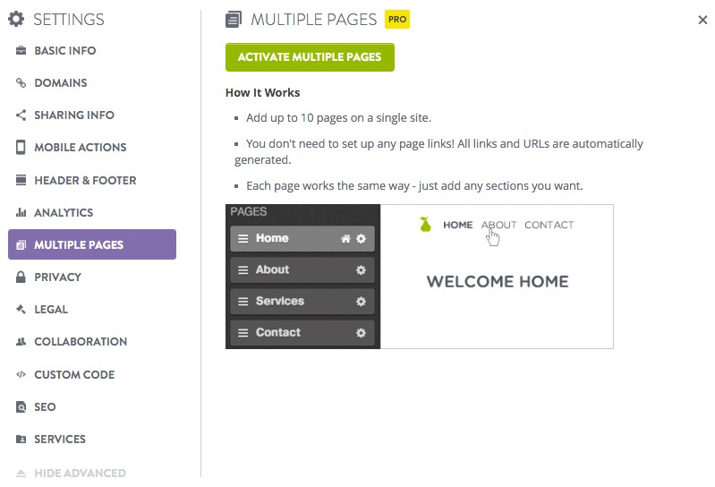 Create multiple page Create multiple page